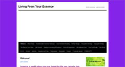 Desktop Screenshot of livingfromyouressence.com