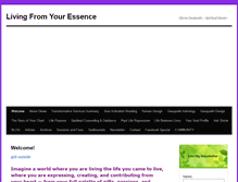 Tablet Screenshot of livingfromyouressence.com